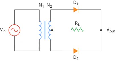 Полуволновой выпрямитель схема