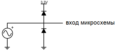 Защитный диод схема включения