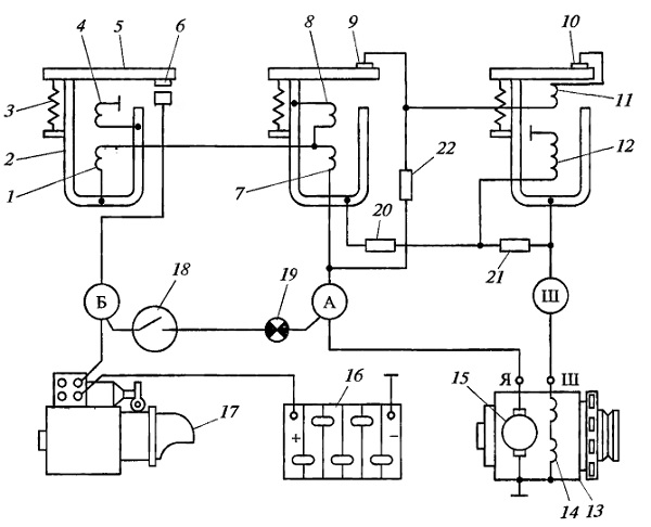 Подключение реле рр24 г2 схема подключения Принцип работы реле регулятора генератора: описание, характеристики